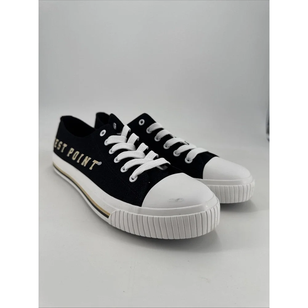 FOCO NCAA Men's Low Top Canvas Army West Point Black Knights Size 9 Black